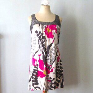 Trina Turk 100% Silk Sleeveless dress with sequins Size XS